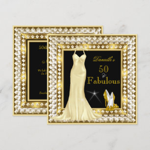 Retro Glamour Hollywood Prachtig 50 Goud Deco Kaart