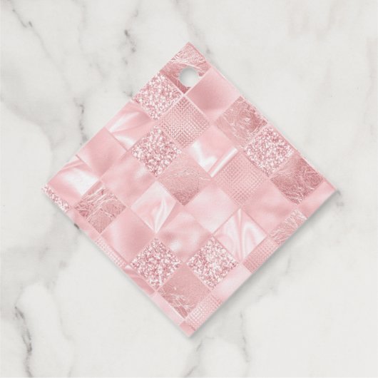 Retro Glamour Meisje Animatie Schattigee Cartoon B Bedankjes Labels (Achterkant)