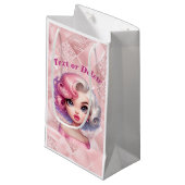 Retro Glamour Meisje Animatie Schattigee Cartoon B Klein Cadeauzakje (Voorkant Gekanteld)