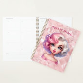 Retro Glamour Meisje Animatie Schattigee Cartoon B Planner (Display)