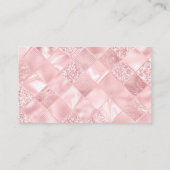 Retro Glamour Meisje Animatie Schattigee Cartoon B Visitekaartje (Achterkant)