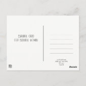  retro glamour meisje met pauw briefkaart (Achterkant)