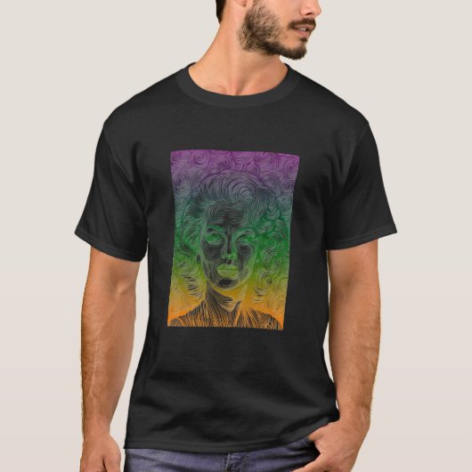 Retro Glamour Meisje T-shirt (Voorkant)