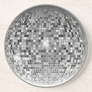 Retro Glamour nieuw leven ingeblazen:  discobal Zandsteen Onderzetter