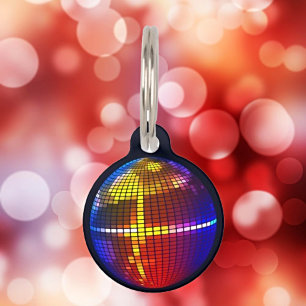 Retro Glamour voor je harige ster - Disco Diva Huisdierpenning