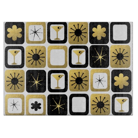 Retro Glamoureus Gold Cutting Board Snijplank (Voorkant)
