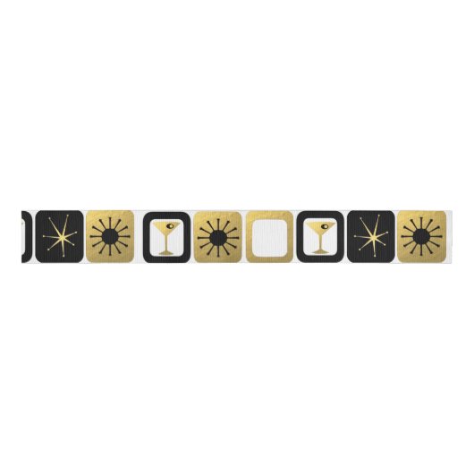 Retro Glamoureus Gold Grosgrain lbon Grosgrain Lint (Voorkant)