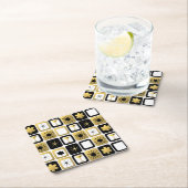 Retro Glamoureus Gold Paper Onderzetter (Insitu)