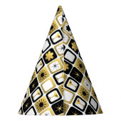 Retro Glamoureus Gold Party Pet Feesthoedjes (Achterkant)