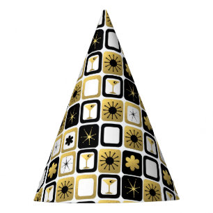 Retro Glamoureus Gold Party Pet Feesthoedjes