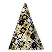 Retro Glamoureus Gold Party Pet Feesthoedjes (Rechts)