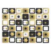 Retro Glamoureus Gold Tablecloth Tafelkleed (Voorkant (Horizontaal))