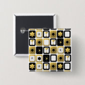 Retro Glamoureuze Gold Button (Voorkant /achterkant)