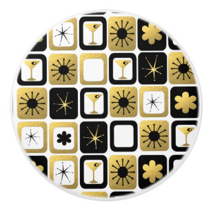 Retro Glamoureuze Gold Ceramic Pull Keramische Knop