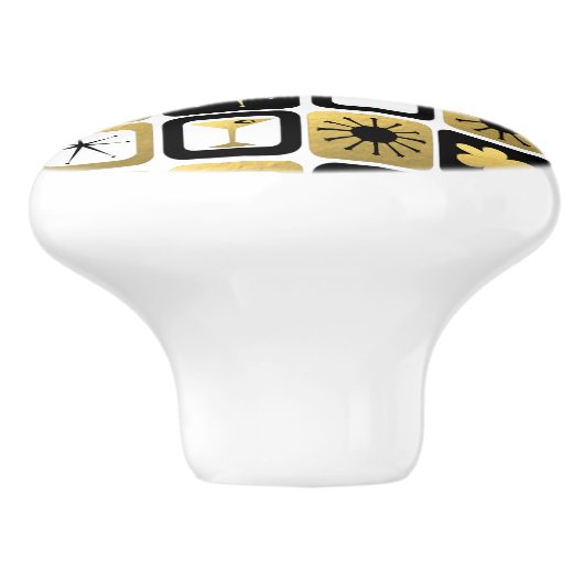 Retro Glamoureuze Gold Ceramic Pull Keramische Knop (Zijkant)