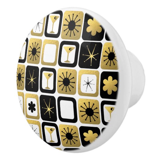 Retro Glamoureuze Gold Ceramic Pull Keramische Knop (Rechts)