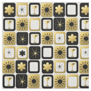 Retro Glamoureuze Gold Fabric Stof