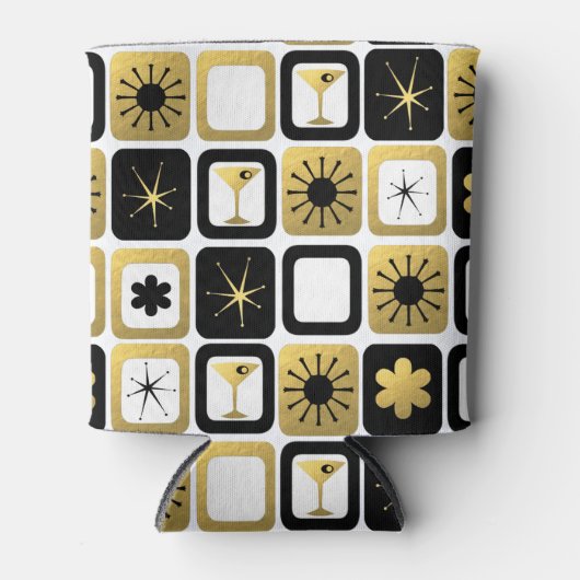 Retro Glamoureuze Gold Koelbox Blikjeskoeler (Voorkant)