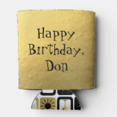 Retro Glamoureuze Gold Koelbox Blikjeskoeler (Achterkant)