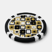 Retro Glamoureuze Gold Poker Chip (Enkel)