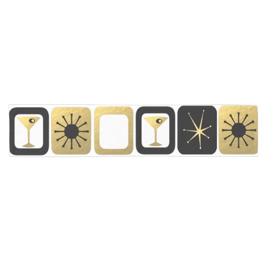 Retro Glamoureuze Gold Table Runner Korte Tafelloper (Horizontaal)