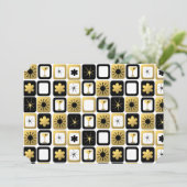 Retro Glamoureuze Gold-uitvindingen Kaart (Staand voorkant)