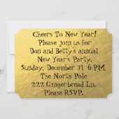 Retro Glamoureuze Gold-uitvindingen Kaart (Achterkant)