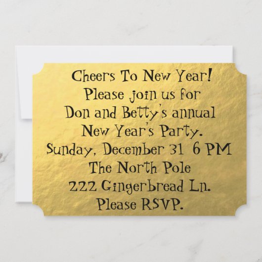 Retro Glamoureuze Gold-uitvindingen Kaart (Achterkant)