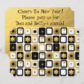 Retro Glamoureuze Gold-uitvindingen Kaart (Voorkant / Achterkant)