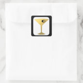 Retro Glamoureuze Gouden Martini Stickers (Tas)