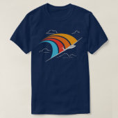 Retro Glider Pilot Soaring Plane Aviator T-shirt (Design voorkant)