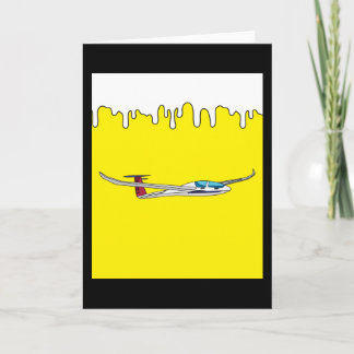 Retro Glider Plane Kaart
