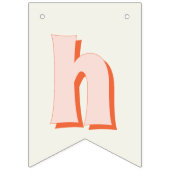 Retro Glimlach Gelukkige Verjaardag Vlaggetjes (Tweede vlag)