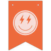 Retro Glimlach Gelukkige Verjaardag Vlaggetjes (Eerste vlag)