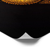 Retro  glimlachende Sun AI Art | VINTAGE Poster (Hoek)