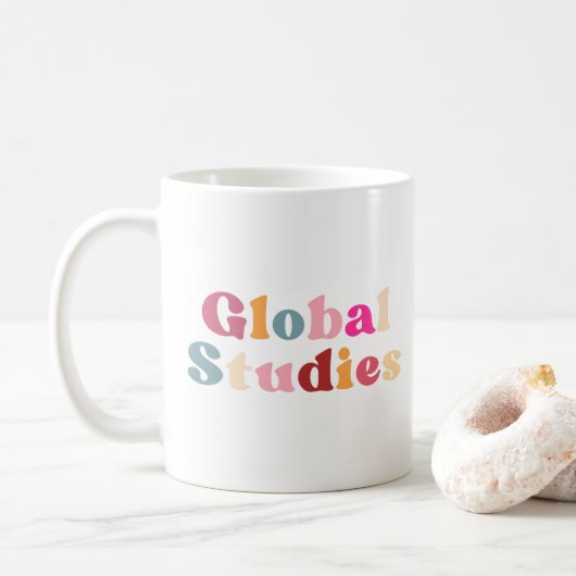 Retro globale studies T-Shirt Koffiemok (Met donut)
