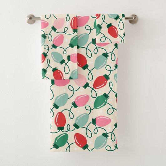 Retro Gloeilichten Bad Handdoek (Insitu)