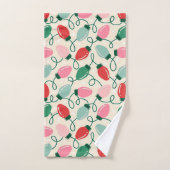 Retro Gloeilichten Bad Handdoek (Handdoek)