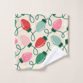 Retro Gloeilichten Bad Handdoek (Wasdoekje)