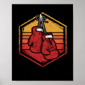 Retro Glove Boxing  Boxer Shorts Poster (Voorkant)
