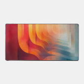 Retro Glow Bogen – Abstracte Mid-Century Bureaumat (Voorkant)