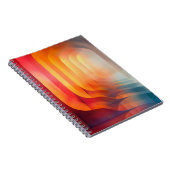 Retro Glow Bogen – Abstracte Mid-Century Notitieboek (Rechterzijde)