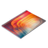 Retro Glow Bogen – Abstracte Mid-Century Notitieboek (Linkerzijde)