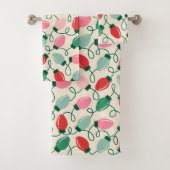 Retro Glow Lights Bad Handdoek (Insitu)