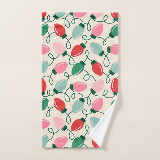 Retro Glow Lights Bad Handdoek (Handdoek)