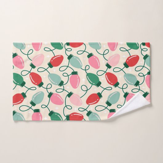 Retro Glow Lights Bad Handdoek (Handdoek)