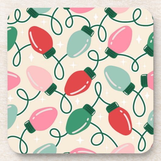 Retro Glow Lights Bier Onderzetter (Voorkant)