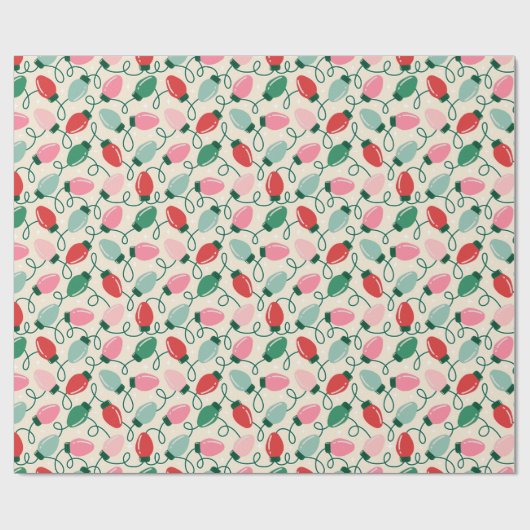 Retro Glow Lights Cadeaupapier (Vlak)