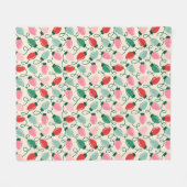 Retro Glow Lights Fleece Deken (Voorkant (Horizontaal))