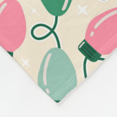 Retro Glow Lights Fleece Deken (Hoek)